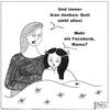 Cartoon: Gott ist doch nicht tot (small) by BAES tagged facebook internet überwachung mutter kind datenschutz gott