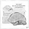 Cartoon: Vorbeigedüst (small) by BAES tagged achtsamkeit,ruhe,gelassenheit,entspannung,hektik,tempo,langsamkeit,tiere,schildkröte