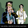 Cartoon: The Elvis syndrome (small) by perugino tagged love romance dating relationships