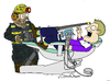 Cartoon: Drill Work (small) by JohnnyCartoons tagged dentist,mining,drill,fear