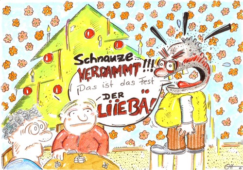Cartoon: Ein frohes Fest (medium) by Ottos tagged weihnachten