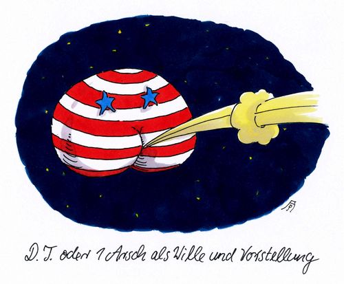 Cartoon: arsch (medium) by Andreas Prüstel tagged usa,präsidentschaftswahlen,präsident,donald,trump,arsch,weltzustand,cartoon,karikatur,andreas,pruestel,usa,präsidentschaftswahlen,präsident,donald,trump,arsch,weltzustand,cartoon,karikatur,andreas,pruestel