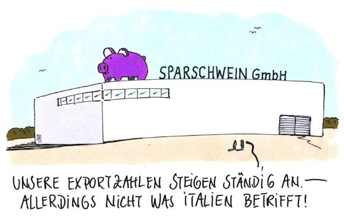 Cartoon: außer italien (medium) by Andreas Prüstel tagged italien,eu,haushaltsstreit,defizitverfahren,neuverschuldung,sparschwein,cartoon,karikatur,andreas,pruestel,italien,eu,haushaltsstreit,defizitverfahren,neuverschuldung,sparschwein,cartoon,karikatur,andreas,pruestel