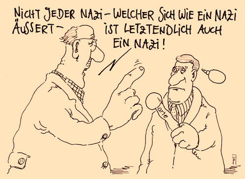 Cartoon: belehrung (medium) by Andreas Prüstel tagged nazis,neonazis,rechtsradikale,cartoon,karikatur,andreas,pruestel,nazis,neonazis,rechtsradikale,cartoon,karikatur,andreas,pruestel