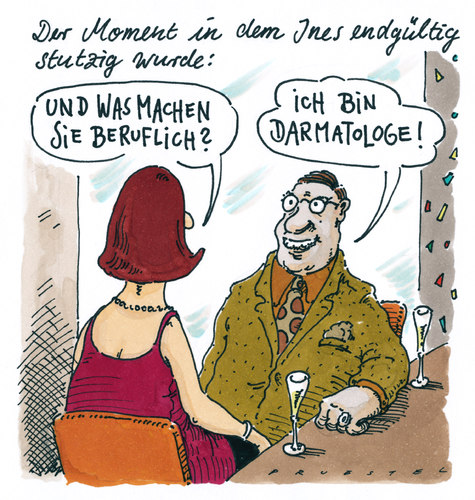 Cartoon: blinde date (medium) by Andreas Prüstel tagged blindedate,singles,singles,single,date,blind date,partnersuche,liebe,flirt,anmache,bar,blind