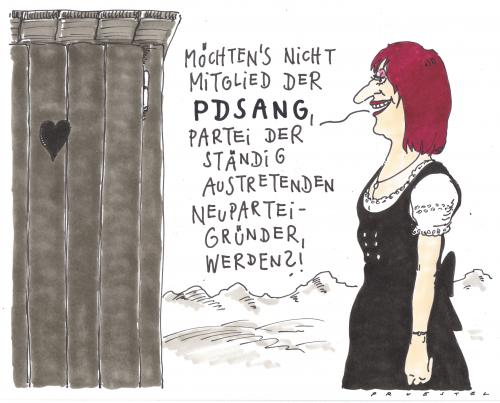 Cartoon: ex-landrätin (medium) by Andreas Prüstel tagged gabriele,pauli,freiewähler,parteigründung,wahl,wahlen,freie wähler,wähler,gabriele pauli,csu,partei,freie,gabriele,pauli,parteigründung