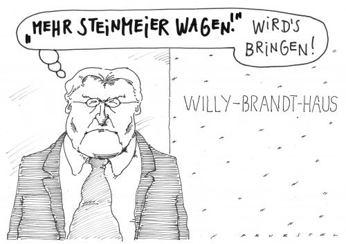 Cartoon: frank walter (medium) by Andreas Prüstel tagged steinmeier,kanzlerkandidat,frank walter steinmeier,kandidatur,kandidat,kanzler,bundeskanzler,politiker,wahl,wahlen,frank,walter,steinmeier