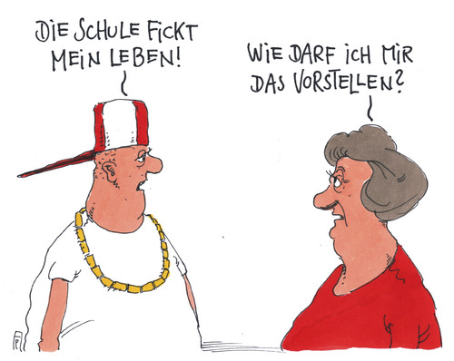 Cartoon: furchtbar (medium) by Andreas Prüstel tagged schule,lehrer,schüler,cartoon,karikatur,andreas,pruestel,schule,lehrer,schüler,cartoon,karikatur,andreas,pruestel