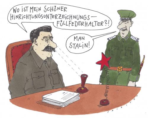 Cartoon: heldendieb (medium) by Andreas Prüstel tagged stalin,udssr,josef stalin,udssr,diktator,herrschaft,diktatur,dieb,kommunismus,kommunist,sowjetunion,hinrichtung,josef,stalin