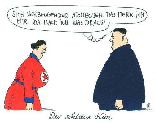 Cartoon: kim jong un (medium) by Andreas Prüstel tagged kim,jong,un,nordkorea,erstschlagdrohung,atombombe,langstreckenrakete,cartoon,karikatur,kim,jong,un,nordkorea,erstschlagdrohung,atombombe,langstreckenrakete,cartoon,karikatur