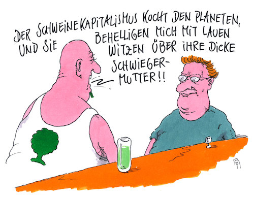 Cartoon: laue witze (medium) by Andreas Prüstel tagged hitzewelle,klimawandel,kapitalismus,schweinekapitalismus,wachstumswahn,umweltschutz,schwiegermutterwitze,cartoon,karikatur,andreas,pruestel,hitzewelle,klimawandel,kapitalismus,schweinekapitalismus,wachstumswahn,umweltschutz,schwiegermutterwitze,cartoon,karikatur,andreas,pruestel