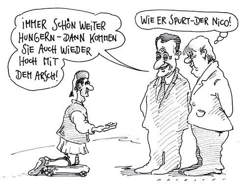 Cartoon: merkozy (medium) by Andreas Prüstel tagged deutschland,frankreich,merkel,sarkozy,griechenland,eurokrise,deutschland,frankreich,merkel,sarkozy,griechenland,eurokrise