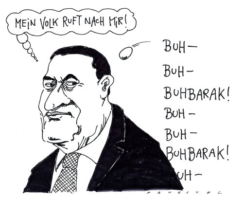 Cartoon: mubarak (medium) by Andreas Prüstel tagged ägypten,mubarak,proteste,demonstrationen,ägypten,mubarak,proteste,demonstrationen