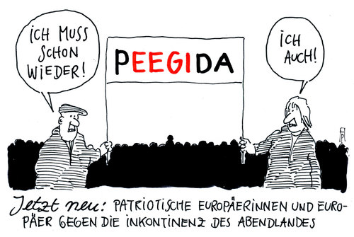 Cartoon: PEEGIDA (medium) by Andreas Prüstel tagged pegida,pee,inkontinenz,dresden,pinkeln,cartoon,karikatur,andreas,pruestel,pegida,pee,inkontinenz,dresden,pinkeln,cartoon,karikatur,andreas,pruestel