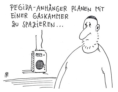 Cartoon: pegida kreativ (medium) by Andreas Prüstel tagged pegida,dresden,spaziergang,fremdenfeindlichkeit,fremdenhass,galgen,merkel,gabriel,gaskammer,cartoon,karikatur,andreas,pruestel,pegida,dresden,spaziergang,fremdenfeindlichkeit,fremdenhass,galgen,merkel,gabriel,gaskammer,cartoon,karikatur,andreas,pruestel