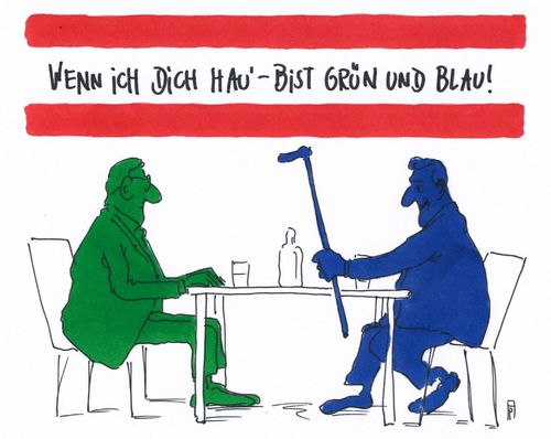 Cartoon: präsidial (medium) by Andreas Prüstel tagged österreich,präsidentschaftskandidaten,grüne,fpö,hofer,van,der,bellen,cartoon,karikatur,andreas,pruestel,österreich,präsidentschaftskandidaten,grüne,fpö,hofer,van,der,bellen,cartoon,karikatur,andreas,pruestel