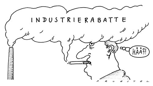 Cartoon: qualm (medium) by Andreas Prüstel tagged industrierabatte,ökosteuerentlastung,raucher,tabaksteuer,industrierabatte,ökosteuerentlastung,raucher,tabaksteuer,rauchen,tabak,industrie,öko