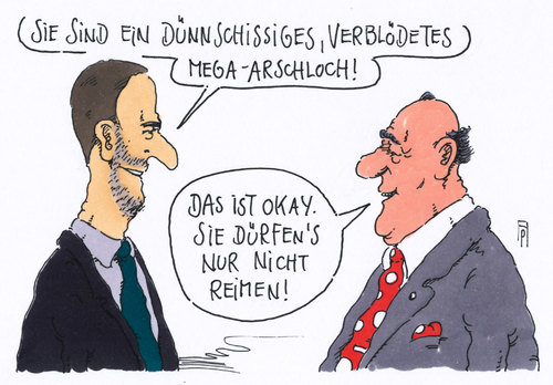 Cartoon: reimen (medium) by Andreas Prüstel tagged jan,böhmermann,zdf,satire,gedicht,schmähgedicht,erdogan,türkei,strafrelevanz,zensur,cartoon,karikatur,andreas,pruestel,jan,böhmermann,zdf,satire,gedicht,schmähgedicht,erdogan,türkei,strafrelevanz,zensur,cartoon,karikatur,andreas,pruestel