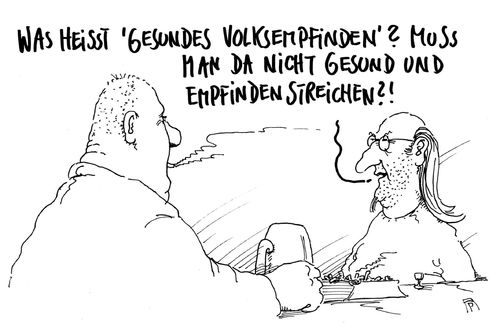 Cartoon: streichung (medium) by Andreas Prüstel tagged gesundes,volksempfinden,besorgte,bürger,afd,pegida,rechtspopulismus,cartoon,karikatur,andreas,pruestel,gesundes,volksempfinden,besorgte,bürger,afd,pegida,rechtspopulismus,cartoon,karikatur,andreas,pruestel