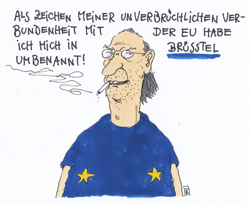 Cartoon: umbennung (medium) by Andreas Prüstel tagged europa,eu,brüssel,prüstel,cartoon,karikatur,andreas,pruestel,europa,eu,brüssel,prüstel,cartoon,karikatur,andreas,pruestel
