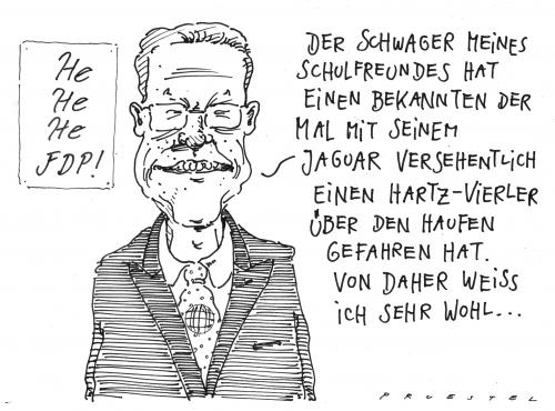 Cartoon: volkspartei (medium) by Andreas Prüstel tagged fdp,westerwelle