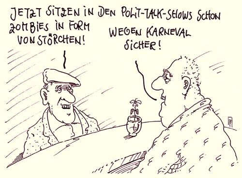 Cartoon: von storch (medium) by Andreas Prüstel tagged beatrix,von,storch,afd,tv,talkshow,anne,will,zomboe,karneval,cartoon,karikatur,andreas,pruestel,beatrix,von,storch,afd,tv,talkshow,anne,will,zomboe,karneval,cartoon,karikatur,andreas,pruestel