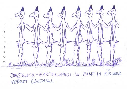 Cartoon: zaun (medium) by Andreas Prüstel tagged design,homosexuallität,köln