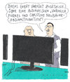 Cartoon: abschaltung (small) by Andreas Prüstel tagged tv,verkäufer,sonderfunktion,veronicaferres,christineneubauer