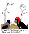 Cartoon: alternativlos (small) by Andreas Prüstel tagged alternativenergie,windkraft,vögel