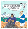 Cartoon: am strand (small) by Andreas Prüstel tagged fischer,fischernetz,internet,netzwerke
