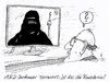 Cartoon: ard-kanzlerin (small) by Andreas Prüstel tagged tv,ard,angela,merkel,kanzlerin,verschleierung,islam,muslima,flüchtlinge,flüchtlingszustrom,cartoon,karikatur,andreas,pruestel