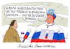Cartoon: blitzsauber (small) by Andreas Prüstel tagged russland,staatsdoping,olympia,rennrodeln,rennrodlerin,putin,cartoon,karikatur,andreas,pruestel