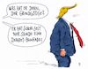 Cartoon: blockade (small) by Andreas Prüstel tagged usa trump dekrete blockade cartoon karikatur andreas pruestel