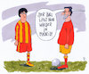 Cartoon: der ball (small) by Andreas Prüstel tagged spanien,katalonien,unabhängigkeit,puigdemont,rajoy,cartoon,karikatur,andreas,pruestel