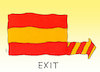 Cartoon: exit (small) by Andreas Prüstel tagged spanien,katalonien,unabhängigkeitserklärung,regionalparlament,cartoon,karikatur,andreas,pruestel