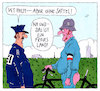 Cartoon: freies land (small) by Andreas Prüstel tagged fahrrad,fahrradfahrer,polizei,helm,neonazi,cartoon,karikatur,andreas,pruestel