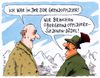 Cartoon: grenzoffizier (small) by Andreas Prüstel tagged flüchtlingspolitik,obergrenze,csu,bayern,grenzoffizier,ddr,zone,cartoon,karikatur,andreas,pruestel