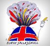 Cartoon: isländer (small) by Andreas Prüstel tagged fußballeuropameisterschaft,sensation,island,isländer,vulkan,vulkanausbruch,cartoon,karikatur,andreas,pruestel