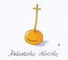 Cartoon: katholisch (small) by Andreas Prüstel tagged katholische,kirche,vermögen,besitz,luxus,kirsche,cartoon,karikatur,andreas,pruestel