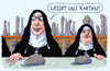 Cartoon: kneten (small) by Andreas Prüstel tagged nonnen,kloster,knete,kneten,penis,dildo,cartoon,karikatur,andreas,pruestel