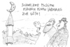 Cartoon: kompromiss (small) by Andreas Prüstel tagged scweizer,volksabstimmung,muslime,in,europa