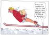 Cartoon: lady in red (small) by Andreas Prüstel tagged skifliegen,frauensport