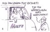 Cartoon: mars mobil (small) by Andreas Prüstel tagged mars,schokoriegel,rückruf,werbung,werbeslogan,cartoon,karikatur,andreas,pruestel