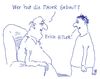 Cartoon: mauerbauer (small) by Andreas Prüstel tagged berliner,mauer,ddr,hitler,honecker,cartoon,karikatur,andreas,pruestel