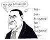 Cartoon: mubarak (small) by Andreas Prüstel tagged ägypten mubarak proteste demonstrationen