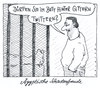 Cartoon: mubarak prozess (small) by Andreas Prüstel tagged ägypten mubarak prozess twitter internet internetaktivisten