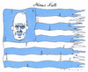 Cartoon: papandreou (small) by Andreas Prüstel tagged papandreou,griechenland,regierungskrise,finanzkrise,staatsverschuldung,null