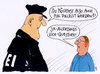 Cartoon: polizist spezial (small) by Andreas Prüstel tagged polizei,karriere,polizist,vicequestore,krimi,tv,donna,leon,cartoon,karikatur,andreas,pruestel