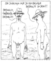Cartoon: richtigstellung (small) by Andreas Prüstel tagged strand,fkk,hedonismus