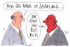 Cartoon: saarwahl (small) by Andreas Prüstel tagged saarland,landtagswahlen,spd,linke,cartoon,karikatur,andreas,pruestel